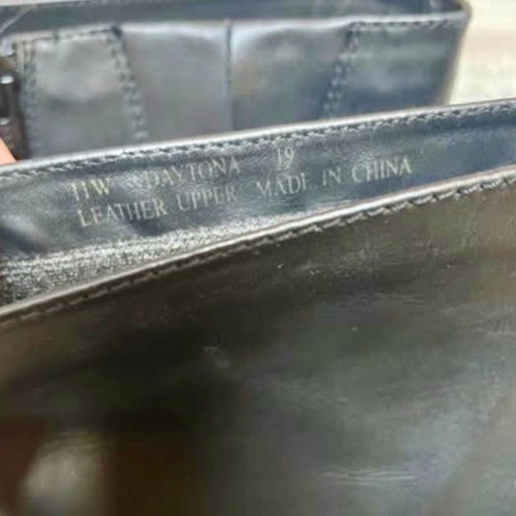 EUC David Tate 11W Black Leather 19” Calf Gusseted 3” Heel Boots Autumn Winter - Picture 3 of 9